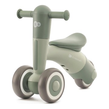KINDERKRAFT - Bicicleta de empuje MINIBI Premium verde