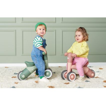 KINDERKRAFT - Bicicleta de empuje MINIBI Premium verde
