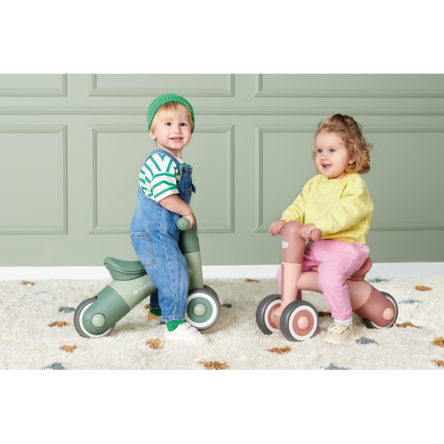 KINDERKRAFT - Bicicleta de empuje MINIBI Premium verde