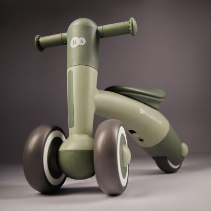 KINDERKRAFT - Bicicleta de empuje MINIBI Premium verde