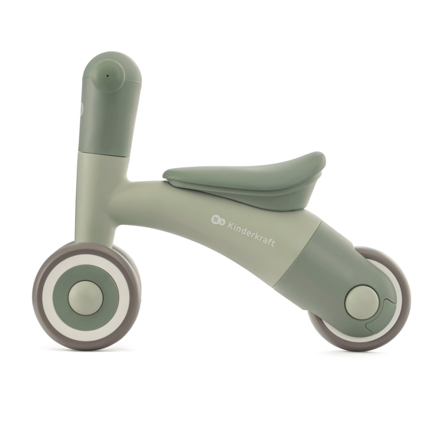 KINDERKRAFT - Bicicleta de empuje MINIBI Premium verde