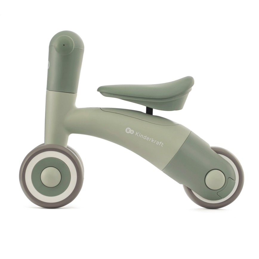 KINDERKRAFT - Bicicleta de empuje MINIBI Premium verde