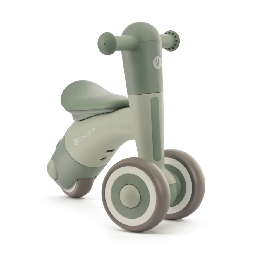 KINDERKRAFT - Bicicleta de empuje MINIBI Premium verde