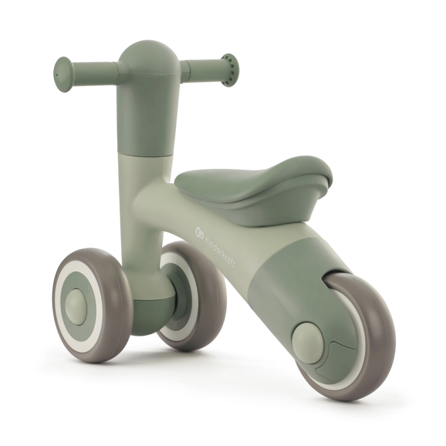 KINDERKRAFT - Bicicleta de empuje MINIBI Premium verde