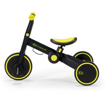 KINDERKRAFT - Bicicleta de empuje para niños 3en1 4TRIKE amarillo/negro