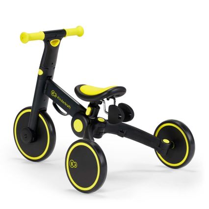 KINDERKRAFT - Bicicleta de empuje para niños 3en1 4TRIKE amarillo/negro