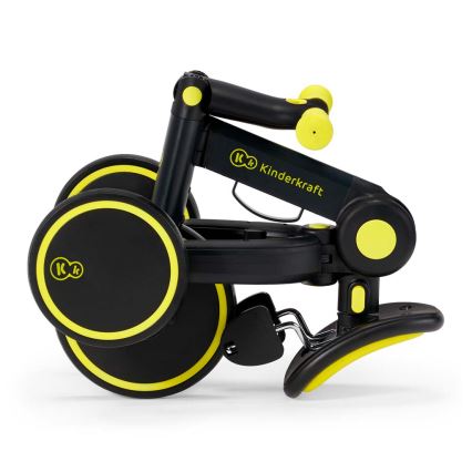 KINDERKRAFT - Bicicleta de empuje para niños 3en1 4TRIKE amarillo/negro