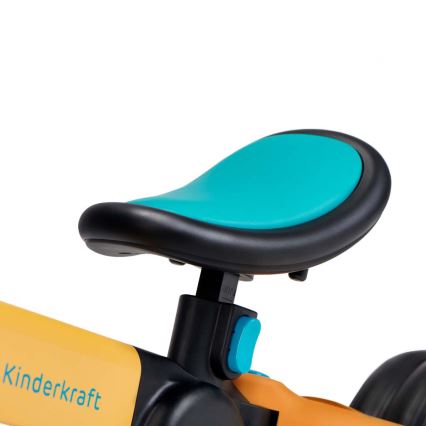 KINDERKRAFT - Bicicleta de empuje para niños 3en1 4TRIKE amarillo/turquesa