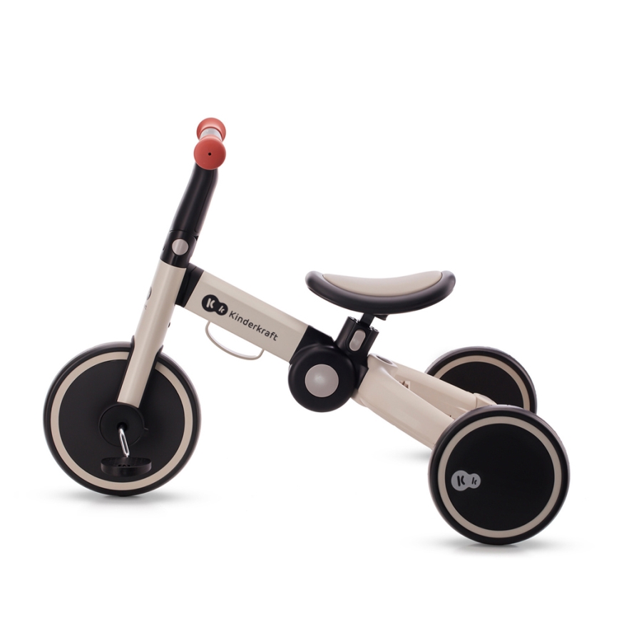 KINDERKRAFT - Bicicleta de empuje para niños 3en1 4TRIKE gris