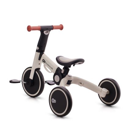 KINDERKRAFT - Bicicleta de empuje para niños 3en1 4TRIKE gris