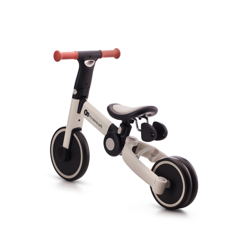 KINDERKRAFT - Bicicleta de empuje para niños 3en1 4TRIKE gris