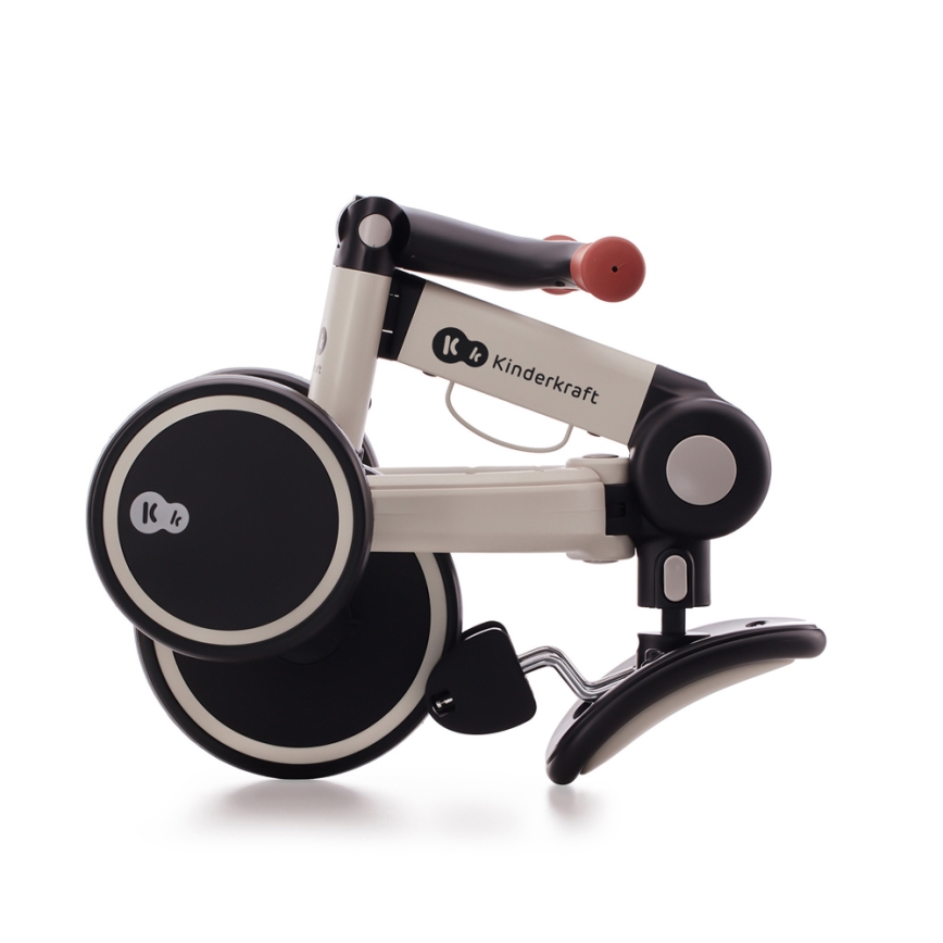 KINDERKRAFT - Bicicleta de empuje para niños 3en1 4TRIKE gris