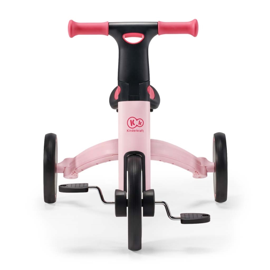KINDERKRAFT - Bicicleta de empuje para niños 3en1 4TRIKE rosa