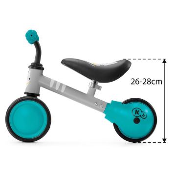 KINDERKRAFT - Bicicleta de empuje para niños MINI CUTIE turquesa