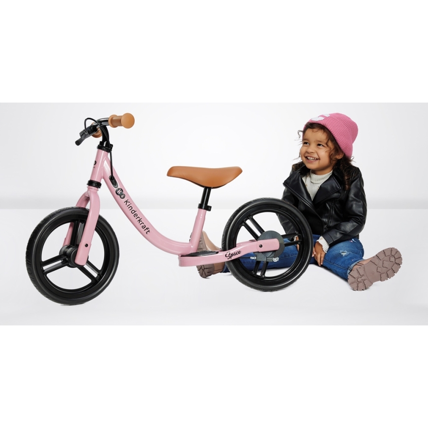 KINDERKRAFT - Bicicleta de empuje SPACE rosa