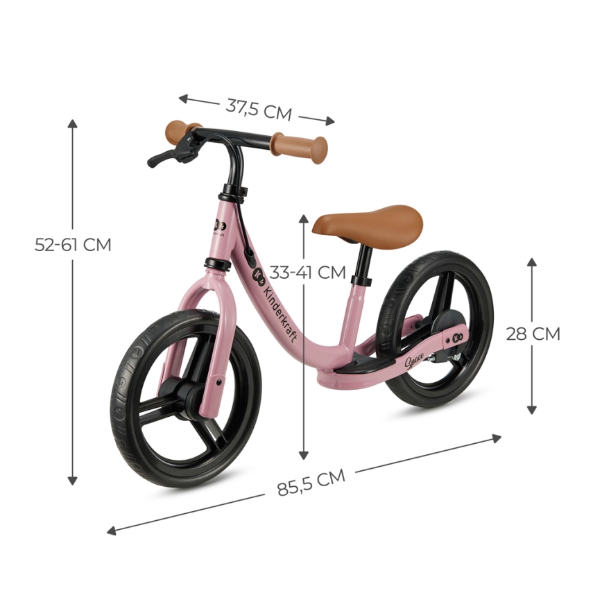 KINDERKRAFT - Bicicleta de empuje SPACE rosa