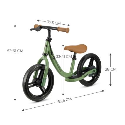 KINDERKRAFT - Bicicleta de empuje SPACE verde