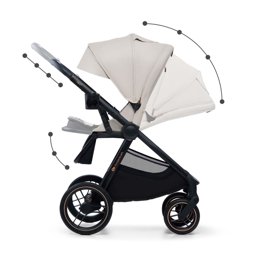 KINDERKRAFT - Cochecito combinado 2en1 NEA 2 beige