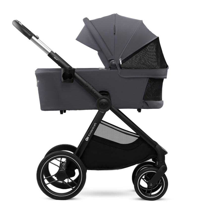KINDERKRAFT - Cochecito combinado 2en1 NEA 2 gris oscuro