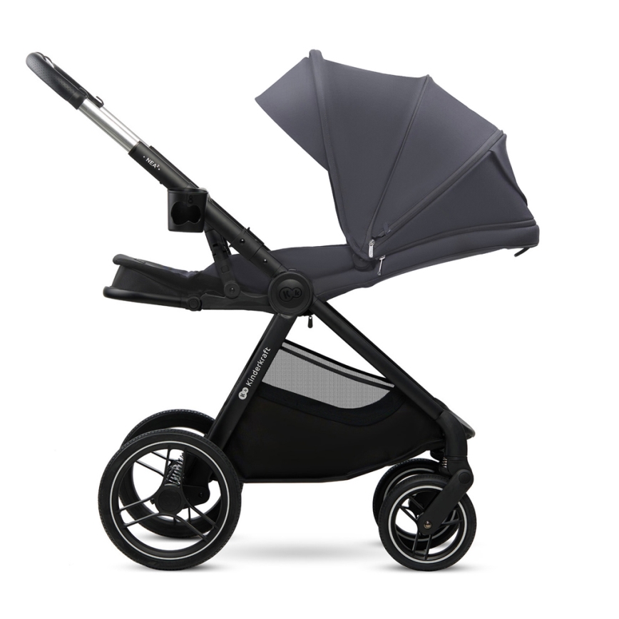 KINDERKRAFT - Cochecito combinado 2en1 NEA 2 gris oscuro