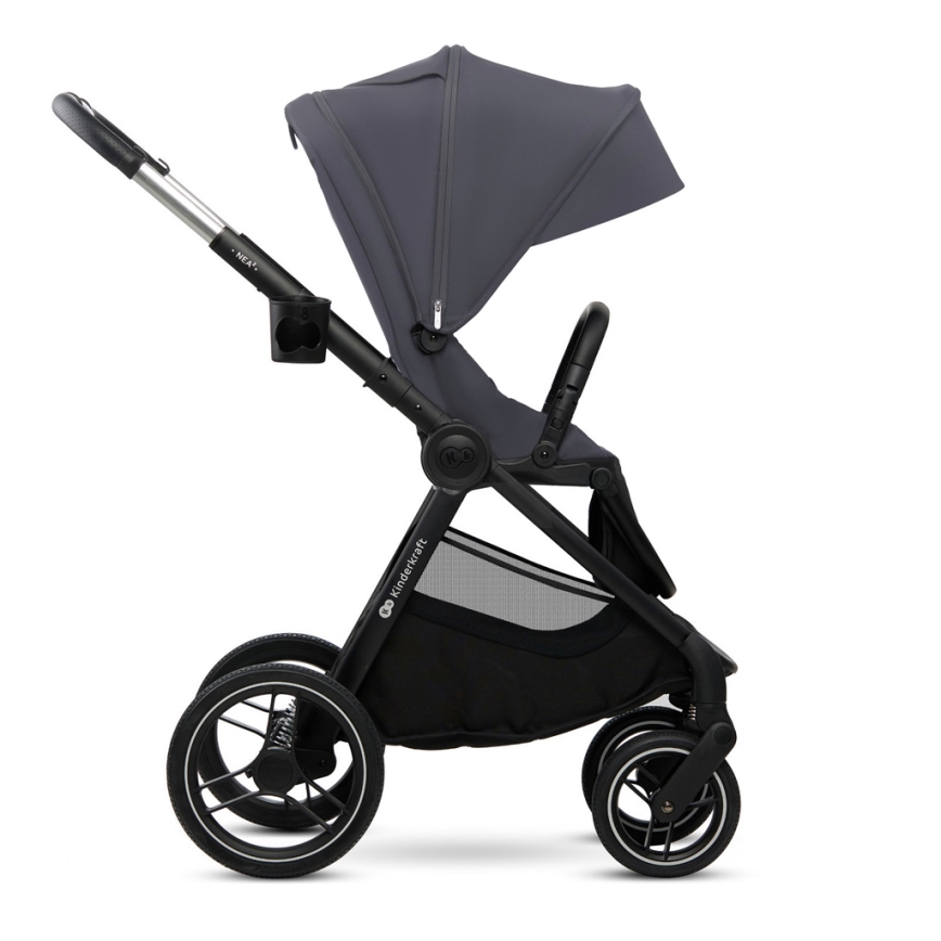 KINDERKRAFT - Cochecito combinado 2en1 NEA 2 gris oscuro