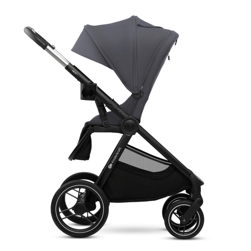KINDERKRAFT - Cochecito combinado 2en1 NEA 2 gris oscuro