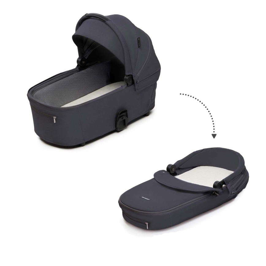 KINDERKRAFT - Cochecito combinado 2en1 NEA 2 gris oscuro
