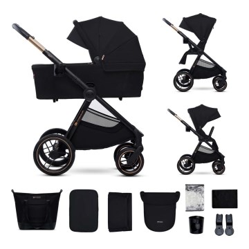 KINDERKRAFT - Cochecito combinado 2en1 NEA 2 Midnight negro