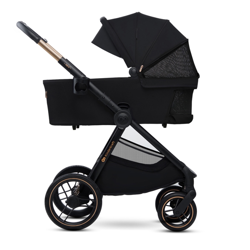 KINDERKRAFT - Cochecito combinado 2en1 NEA 2 Midnight negro