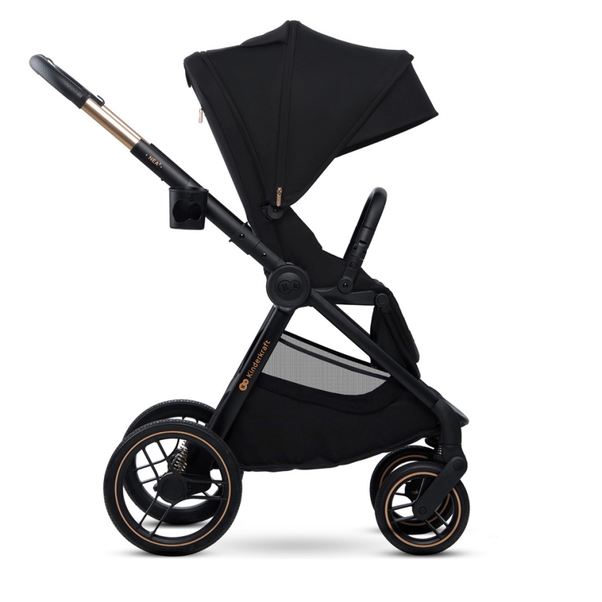 KINDERKRAFT - Cochecito combinado 2en1 NEA 2 Midnight negro