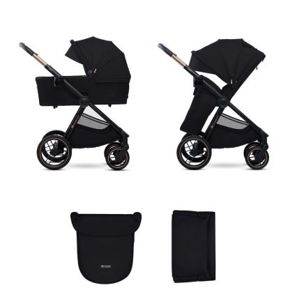 KINDERKRAFT - Cochecito combinado 2en1 NEA 2 Midnight negro