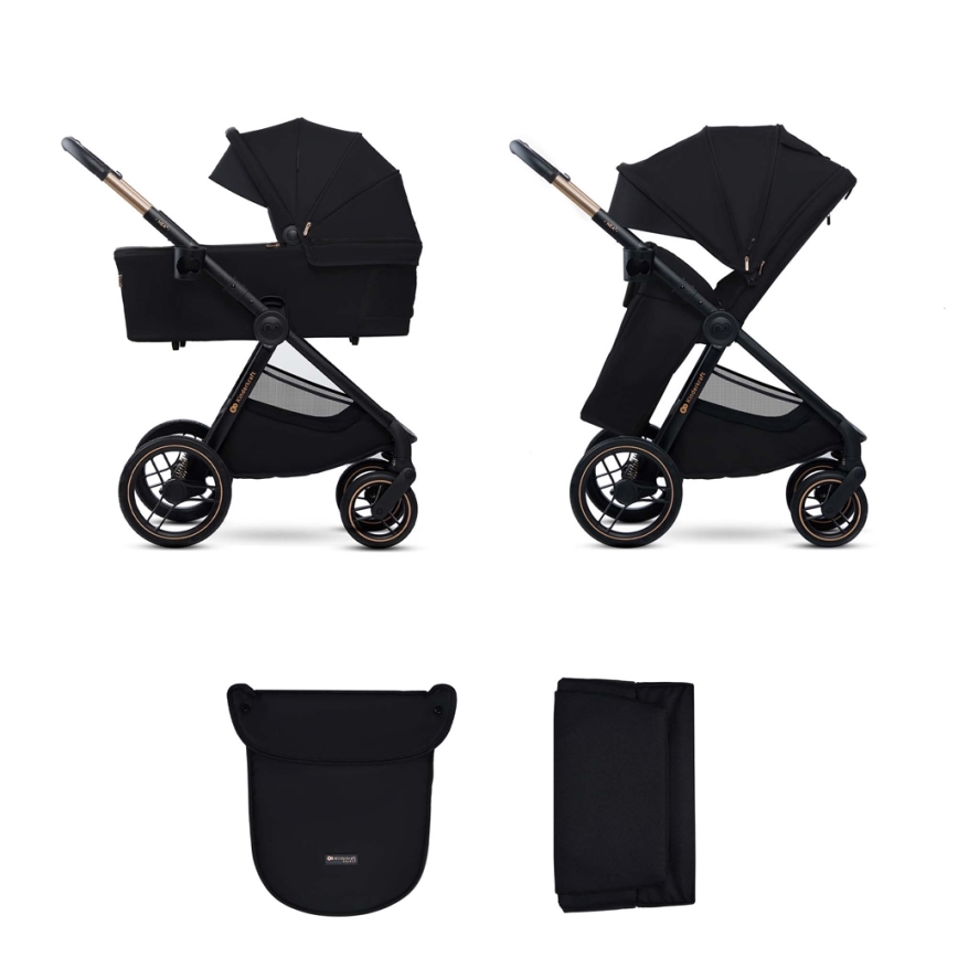 KINDERKRAFT - Cochecito combinado 2en1 NEA 2 Midnight negro