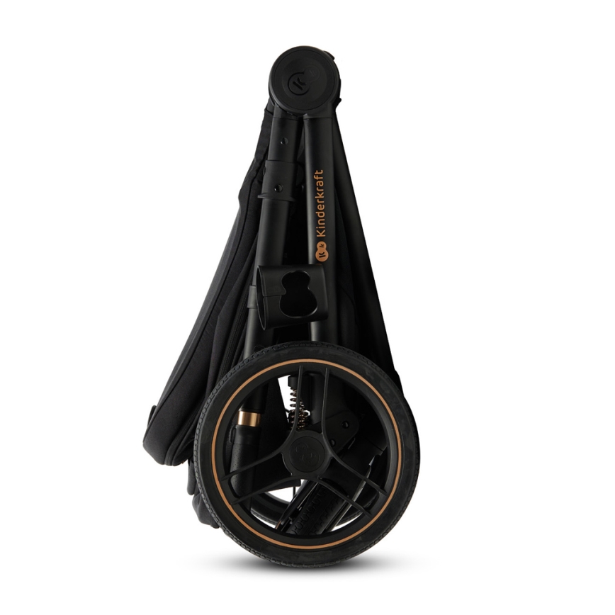 KINDERKRAFT - Cochecito combinado 2en1 NEA 2 Midnight negro