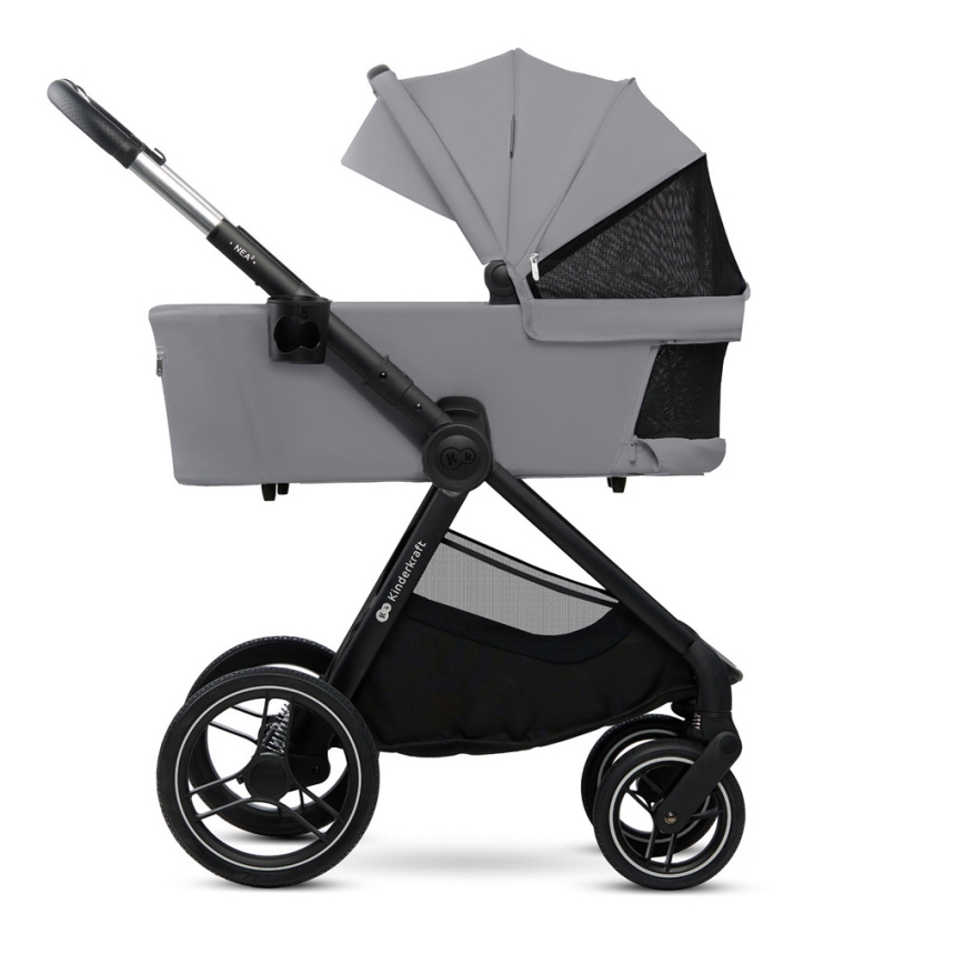 KINDERKRAFT - Cochecito combinado 2en1 NEA 2 Platinum gris