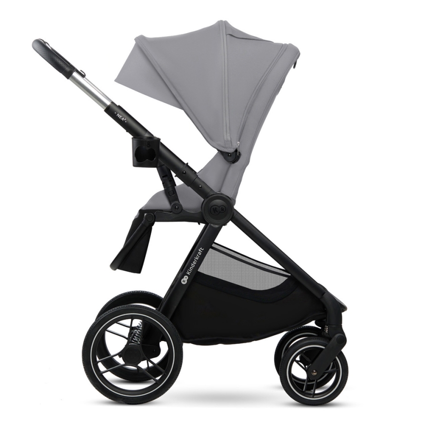 KINDERKRAFT - Cochecito combinado 2en1 NEA 2 Platinum gris
