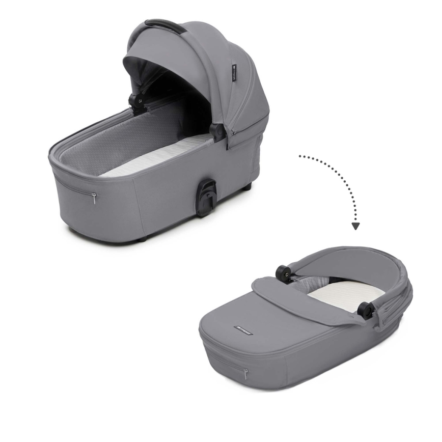 KINDERKRAFT - Cochecito combinado 2en1 NEA 2 Platinum gris