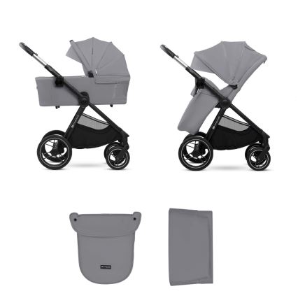 KINDERKRAFT - Cochecito combinado 2en1 NEA 2 Platinum gris