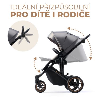 KINDERKRAFT - Cochecito combinado 2en1 PRIME 2 gris