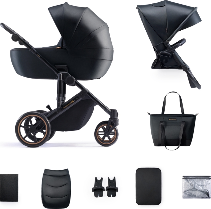 KINDERKRAFT - Cochecito combinado 2en1 PRIME 2 negro