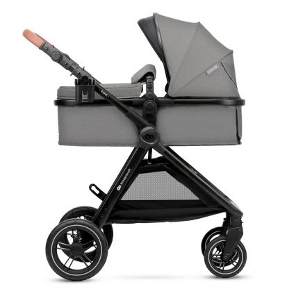 KINDERKRAFT - Cochecito combinado 3en1 ESME Moonlight gris + silla de coche MINK PRO