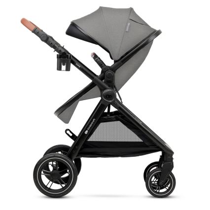 KINDERKRAFT - Cochecito combinado 3en1 ESME Moonlight gris + silla de coche MINK PRO