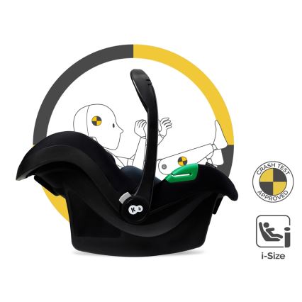 KINDERKRAFT - Cochecito combinado 3en1 ESME Pure negro + silla de coche MINK PRO