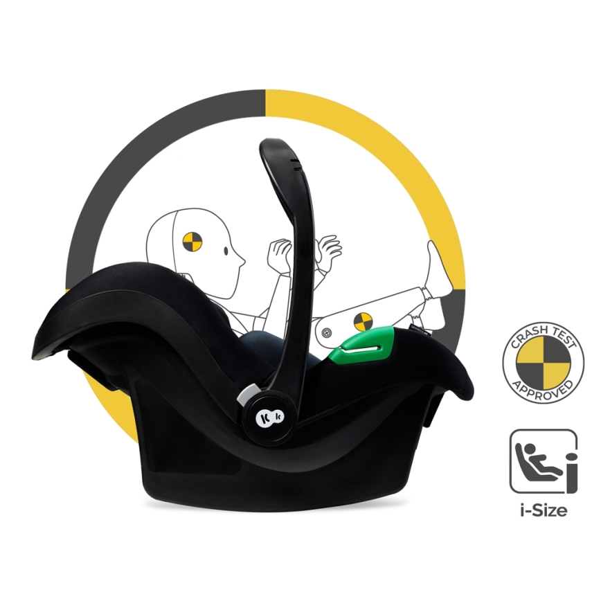 KINDERKRAFT - Cochecito combinado 3en1 ESME Pure negro + silla de coche MINK PRO