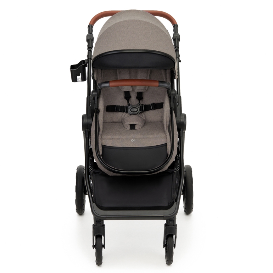 KINDERKRAFT - Cochecito combinado 3en1 ESME Sand beige + silla de coche MINK PRO