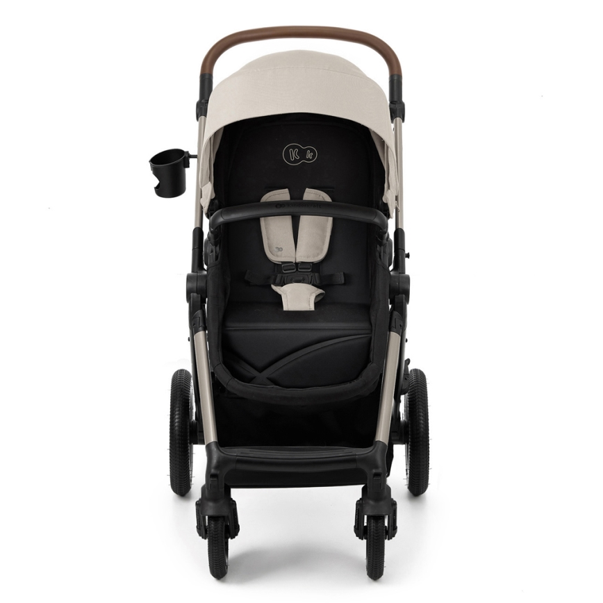 KINDERKRAFT - Cochecito combinado 3en1 MOOV 2 AIR Moonlight gris + silla de coche MINK PRO