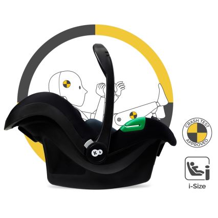KINDERKRAFT - Cochecito combinado 3en1 MOOV 2 AIR Moonlight gris + silla de coche MINK PRO