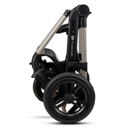 KINDERKRAFT - Cochecito combinado 3en1 MOOV 2 AIR Moonlight gris + silla de coche MINK PRO