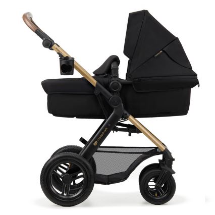 KINDERKRAFT - Cochecito combinado 3en1 MOOV 2 AIR Pure negro + silla de coche MINK PRO