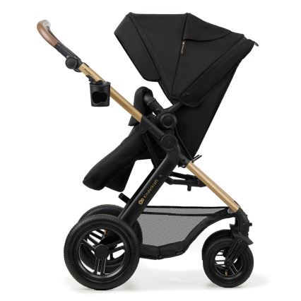 KINDERKRAFT - Cochecito combinado 3en1 MOOV 2 AIR Pure negro + silla de coche MINK PRO