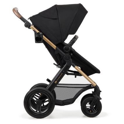 KINDERKRAFT - Cochecito combinado 3en1 MOOV 2 AIR Pure negro + silla de coche MINK PRO
